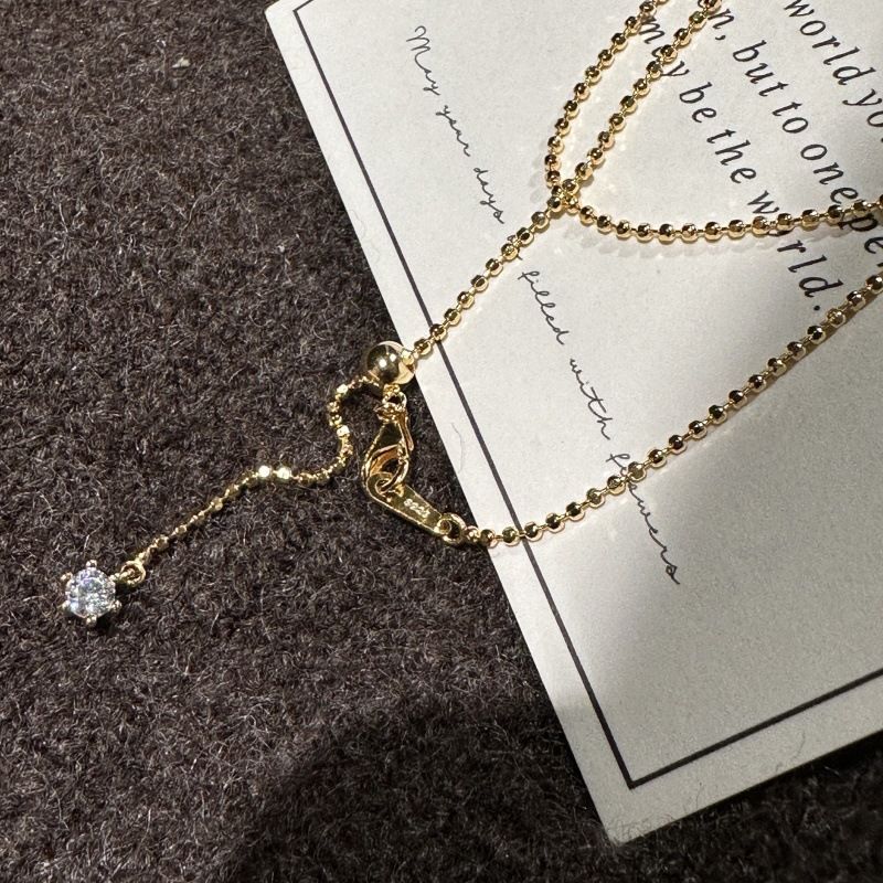 Collana lunga in argento Sterling S925 con catena, design di nicchia, leggera, semplice, di lusso, alla moda, medievale, vintage, di base._voghion.com