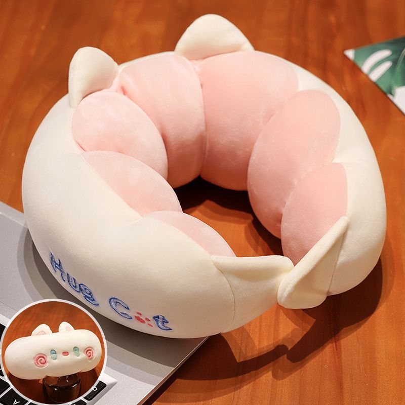 Cute Support Travel Airplane Car Neck Protection Office U-Shaped Pillow Nap_voghion.com