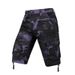 Man's clothing Men's cargo shorts multi-pocket capri pants men's camo medium quarter straight pants_voghion.com