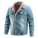 2025 Fashion Jacket Men's Denim Jacket Fleece Thickened Jacket Men's Casual Denim Jacket Men's_voghion.com