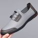 TerraStride Summer New Mesh Breathable Casual Slip-On Black Flat Lightweight Men's Shoes_voghion.com