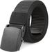 Men's Adjustable Nylon Outdoor Fabric Belt, No Metal Buckle, Quick Pass Through Airport Security, Suitable For Work And_voghion.com