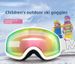 Óculos de esqui infantis esféricos com dupla camada antiembaçante, para crianças de 6 a 14 anos._voghion.com