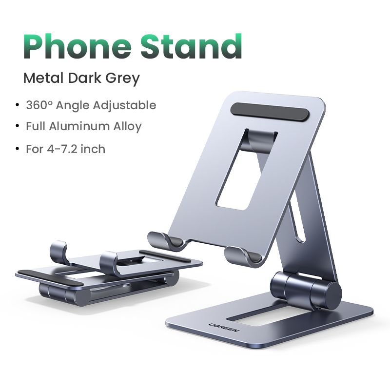 UGREEN Phone Holder Stand Aluminum Cell Phone Stand Tablet Stand Support Mobile Phone For IPhone 13 12 Xiaomi Samsung Huawei_voghion.com