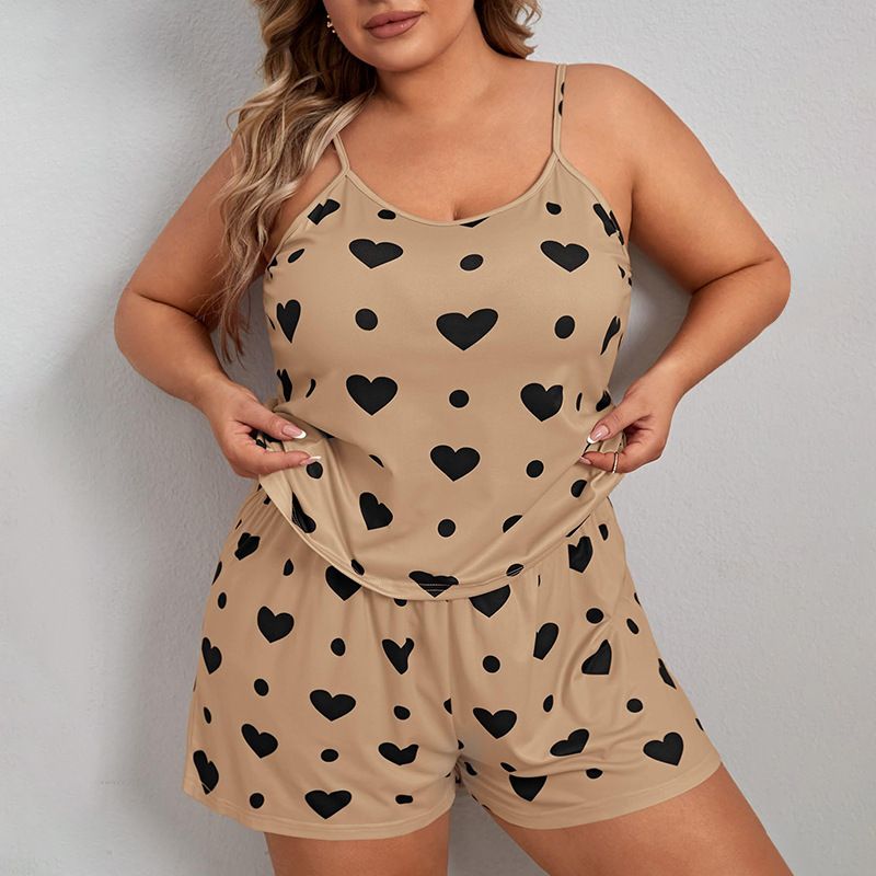Unterwäsche Hosenträger Shorts Große Größe Plus Fett Plus Fett Frau Pyjamas Hause Kleidung Anzug Freizeit Locker Und Bequem_voghion.com