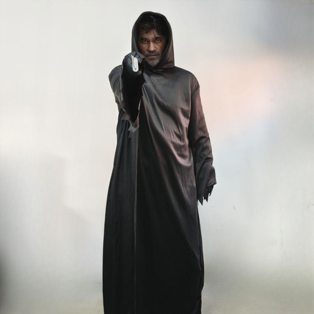 Adult Halloween Scream Ghost Costume Reaper Cosplay Death Dress Up Props For Prom Men Horrible Movie Halloween Carnival Suit_voghion.com