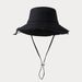 Wide Brim Washed Cotton Fisherman Hat – Stylish Sun Hat With Raw Hem & Adjustable Drawstring For Women & Men Rope Fisherman Hat Versatile The Sun Hat_voghion.com