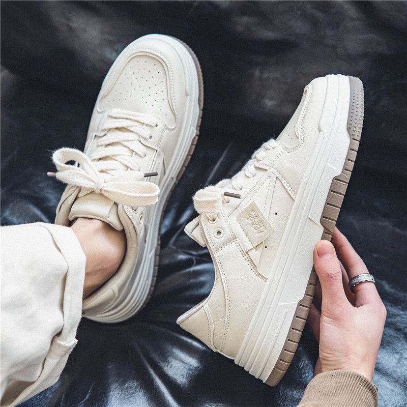 Summer Skateboard Shoes For Men, Casual Trendy Shoes, Trendy Brand, Black And White Panda Niche Design Skateboard Shoes, Ultra Light Thick Sole Dunk_voghion.com
