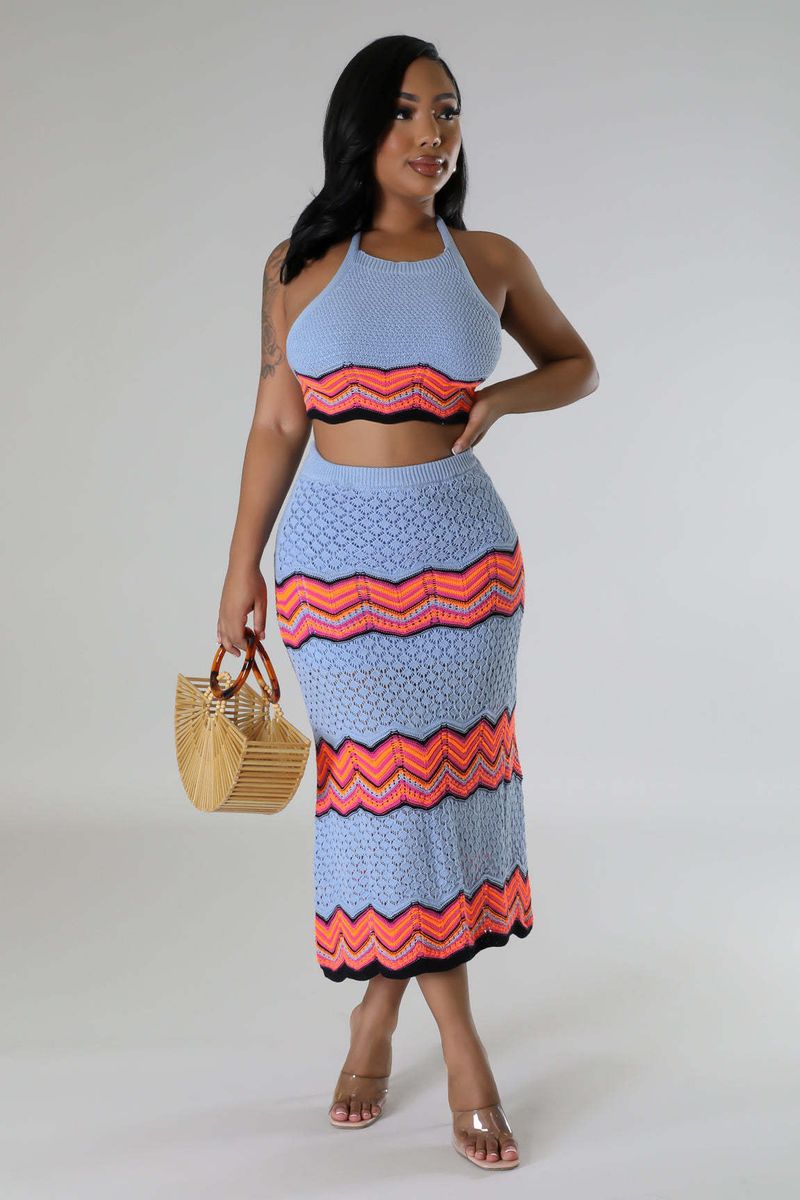 4459 Platform Women's Clothing Knitted Stretch Sports Casual Dress Vest Sweater Long Set_voghion.com