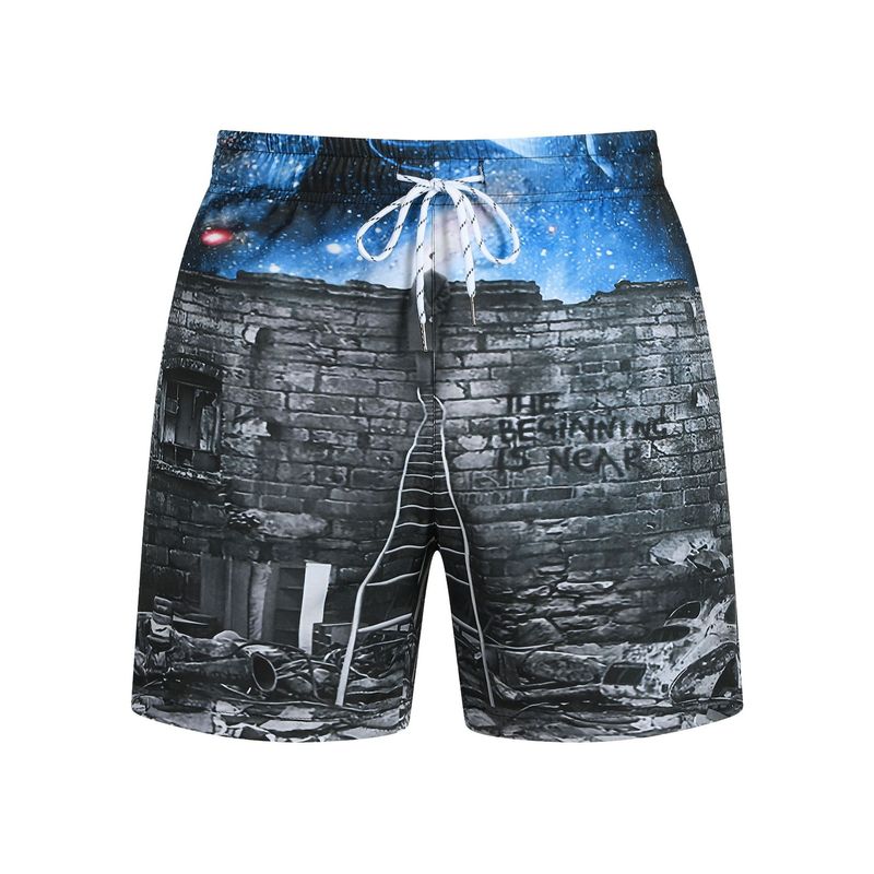 Herrenbekleidung Sommer Trend Shorts Fitness Atmungsaktive Basketball Strandhose_voghion.com
