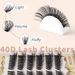 CMAYOME 108 Pcs Fluffy D-Curl Cluster Lashes Kit - 10-18mm DIY Extension Individual False Eyelashes Set With Lash Glue, Tweezers & Brush_voghion.com