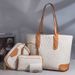 4-in-1 Women’s Handbag Set – Soft PU Leather Top Handle Bag, Tote, Shoulder Bag, Crossbody Bag & Wallet Purse Set_voghion.com