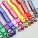 Collier pour chien et chat tissé coloré, petit format, décontracté, à carreaux, avec clochette et anneau_voghion.com