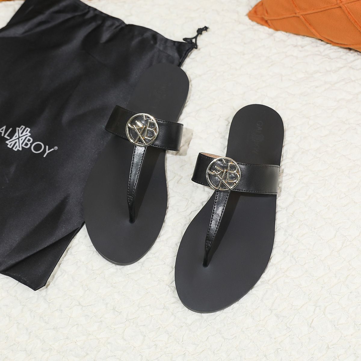 Platta flip-flops för kvinnor GALBOY nya sommarflicktofflor utomhusstrandskor_voghion.com