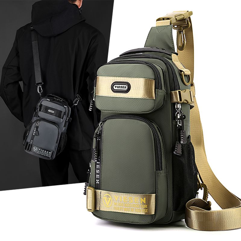 Viessen Herren Casual Brust Große Kapazität Schulter Messenger Bag Outdoor Multifunktionsrucksack_voghion.com