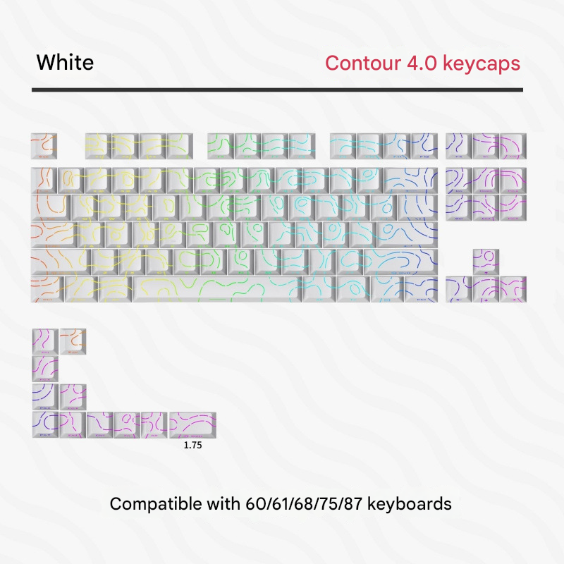 syct Contour 4.0 Side-Printed Gradient Keycaps PBT Material Original Factory Compatible Magnetic Switch Keyboard_voghion.com
