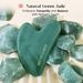 Rena Chris Natural Jade Scraping Manual Stick for Mandibular Shaping and Swelling Facial Massage Skincare Tools (Green)_voghion.com