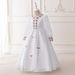 Mother & Kids New children's dress long sleeves floor length dress forged cloth embroidery girls dress fashion evening dress_voghion.com