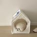 Korean Solid Color All-Season Cat Dog Sleep Detachable Washable Tent Semi-Enclosed Pet House_voghion.com
