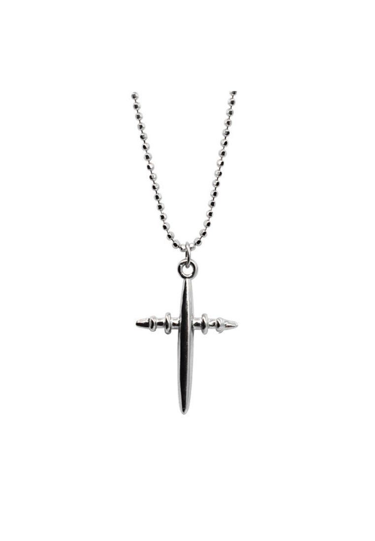 LDR3113-13mm 45cm Collana con segno di croce unico_voghion.com