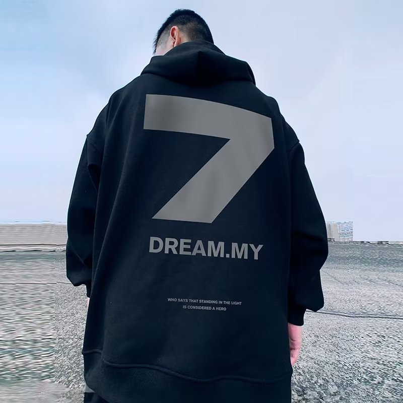 Men's hoodie motorcycle zipper hooded cardigan with added fat oversized jacket for spring and autumn thin styles_voghion.com