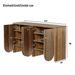Buffet Elegantes En Noyer – 147×40×80 Cm Avec 4 Türen, Verstellbaren Einlegeböden & Alugriffen – Vielseitiger Aufbewahrungsschrank Für Wohnzimmer, Esszimmer & Flur_voghion.com