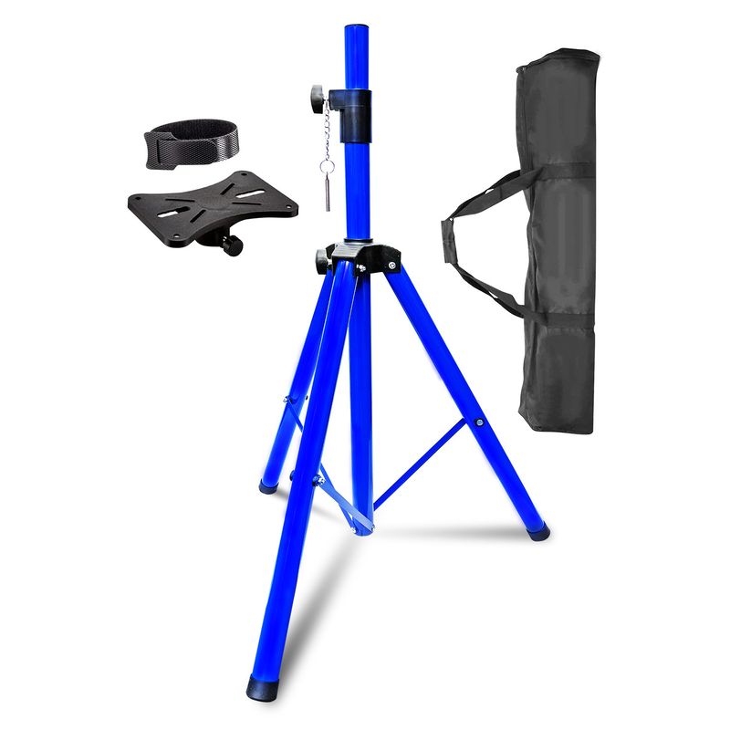 5 Core Speaker Stand Tripod Floor Heavy Duty Adjustable Up to 72 Inch DJ Studio Monitor Stands Pole Mount - SS HD BLU BAG_voghion.com