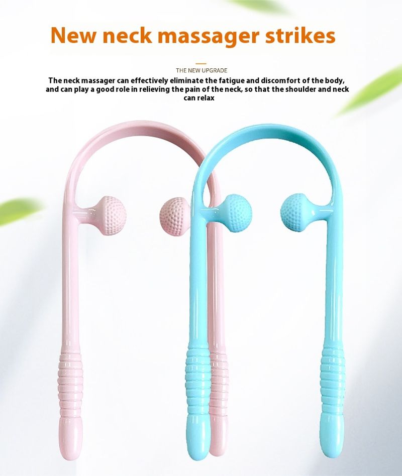 Neck massager, neck wheel, rolling cervical massager, cervical spine, manual shoulder and neck massage equipment, home massage artifact_voghion.com