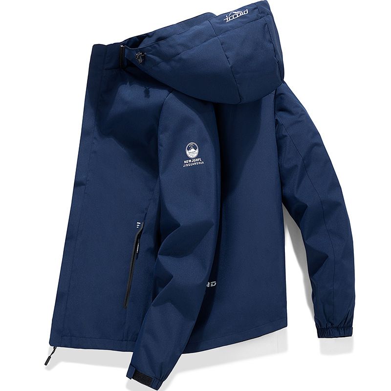 Men's Spring And Autumn Windbreaker Men's Tops Casual Outdoor Jackets Couples Hooded Jackets Men's And Women's_voghion.com