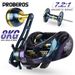 Black Lure Wide Body Water Drop Deep Line Cup Offshore Boat Fishing 12KG Long Cast Slow Jigging Iron Plate Reel_voghion.com