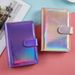 Holographic PU Leather Refillable Notebook A5/A6 - Rainbow Macaron Color Collection For Journaling, Planner, School & Office (Single Cover Only)_voghion.com