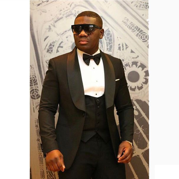 Business-Freizeitanzug für Herren, Trauzeugenanzug des Bräutigams, dreiteiliger Sängeranzug_voghion.com