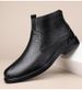 Lederstiefel, hochgeschnitten, mit Lederoberfläche, lässige Lederschuhe für Herren_voghion.com