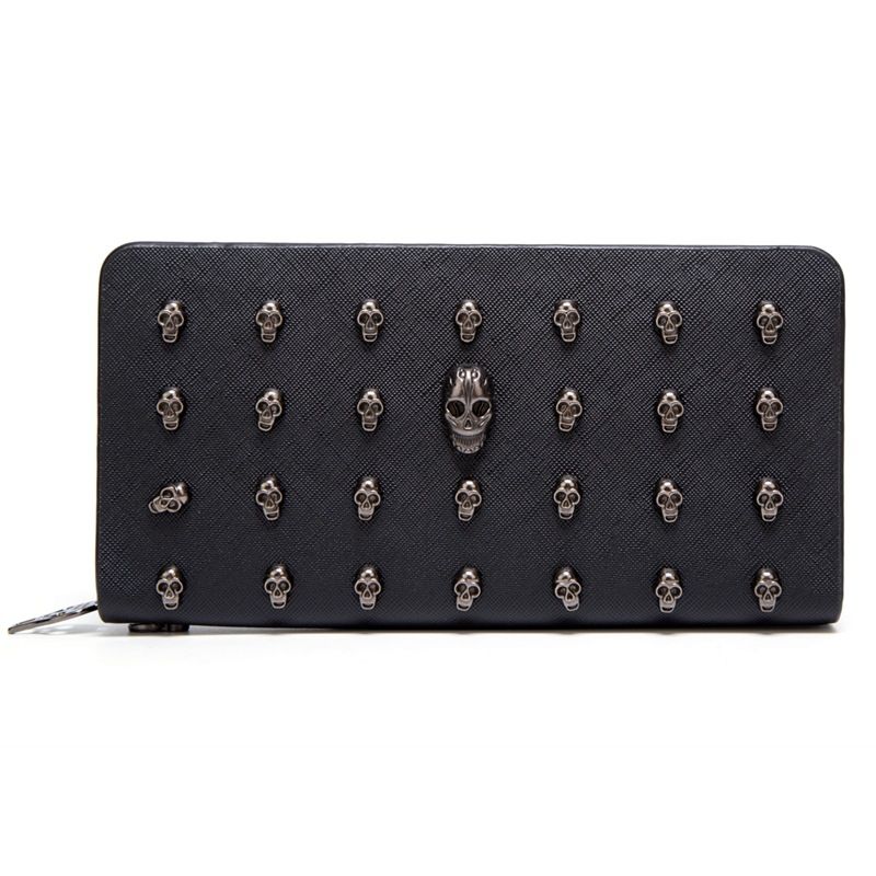Designer-Geldbörsen für Frauen, Punk-Stil, lange Geldbörse, große Kapazität, Kartenhalter, Pu-Leder, Geldbeutel, weiblich_voghion.com