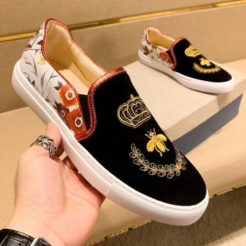Luxus Sommer Leder Freizeit Modemarke Slip-On Bohnen schuhe Herren faule Schuhe a3_voghion.com