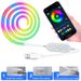 Huis & Tuin Kleurrijke neonverlichting met USB flexibele siliconen DIY vorm slimme luifel Bluetooth-pickup gaming sfeer lichtstrip_voghion.com