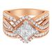 Two-Tone 10KT Gold Diamond Bypass Cocktail Ring (1 1/2 cttw, H-I Color, I1-I2 Clarity)_voghion.com