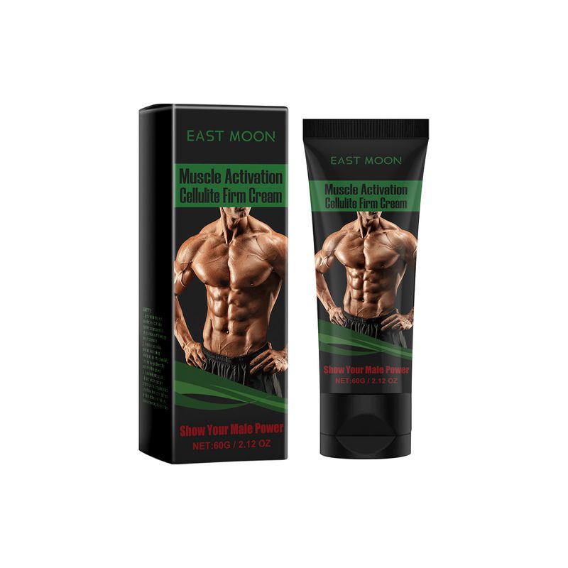 EAST MOON Muscle Care Cream, Men's Fitness Exercise Line Muscle Firming Body Massage Treatment_voghion.com