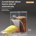 1 Stück Papageienfutterspender, auslaufsichere, transparente Vogelfutterbox, durchsichtiges Fütterungsgerät für Papageien, langlebige Vogelfutterbox_voghion.com