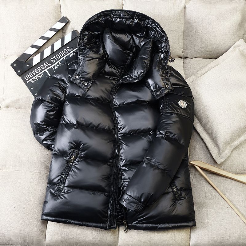 Men's Clothing Wholesale Cross Border New Foreign Trade Down Jacket Short Shiny Men And Women Winter Warm Super Thick White Duck Down Couple Jacket_voghion.com