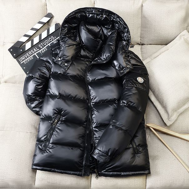 Men's Clothing Wholesale Cross Border New Foreign Trade Down Jacket Short Shiny Men And Women Winter Warm Super Thick White Duck Down Couple Jacket_voghion.com