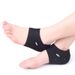 Breathable Heel Socks For Indoor & Outdoor Use - Anti-Slip Comfort Foot Protectors With Soft Cushioning (Black With Red Lining, One Size Fits All)_voghion.com