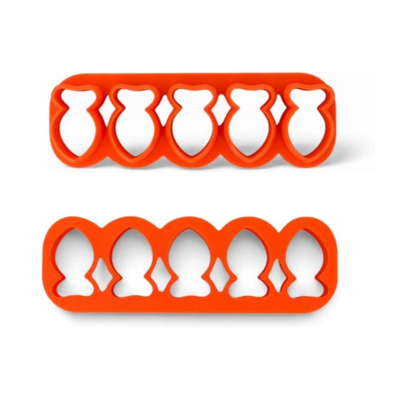 5 Grid Mini Goldfish Baking Cookie Mold Dried Fish Shape Cutting Divider Cookie Mold_voghion.com