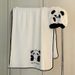 Panda Quick-Dry Hair Towel Three-Piece Set New Coral Fleece Shower Cap Bath Skirt Bathrobe Wearable Wrapable Adult_voghion.com