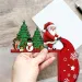 1pc Wooden Christmas Door Corner Decorations - Santa Claus, Reindeer, And Snowman, Bedroom – No Power Needed_voghion.com
