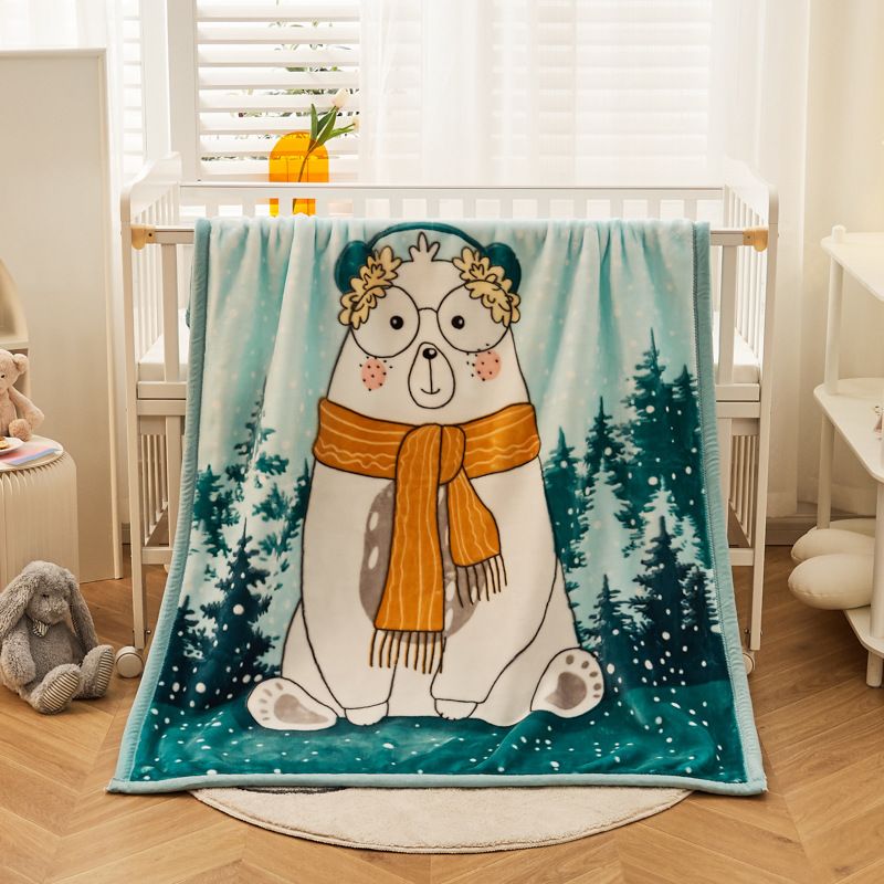 Double Layer Thickened Cartoon Cloud Blanket Warm Blanket Cover Blanket Small Blanket Nap Blanket_voghion.com