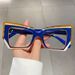 Mode Brillengestell Personalisierte Cat Eye Neue Retro Flache Spiegel Anti-blau Licht_voghion.com