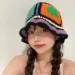 Heißer Verkauf 2024 Bunte Neue Frauen Mädchen Handgemachte Häkeln Eimer Hüte Y2k Mode Sommer Strand Koreanische Hohl Gestrickte Hut_voghion.com