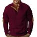 "Maglione da uomo in jacquard 3D – Collo alto con mezza zip (leggero, design strutturato)"_voghion.com
