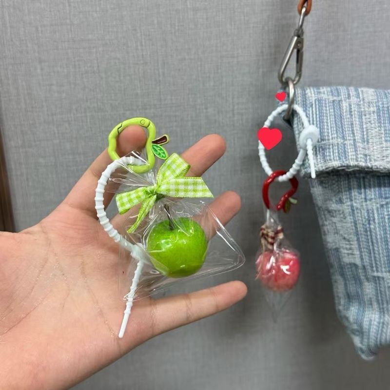 Portachiavi creativo di alto valore con fibbia singola, regalo per coppia, ciondolo per borsa, ornamento di frutta pacifica_voghion.com